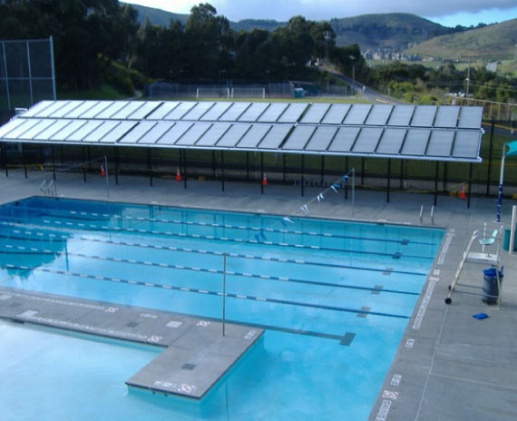 solar swimming pool heating